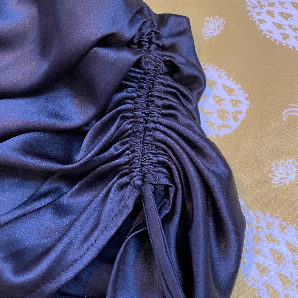 Drawstring Ruched Camisole Prom Dress - Picture 3 of 6